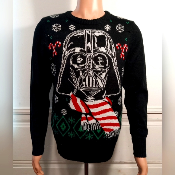Star Wars Darth Vader Christmas Sweater Small Ugly Christmas Sweater - Picture 1 of 4